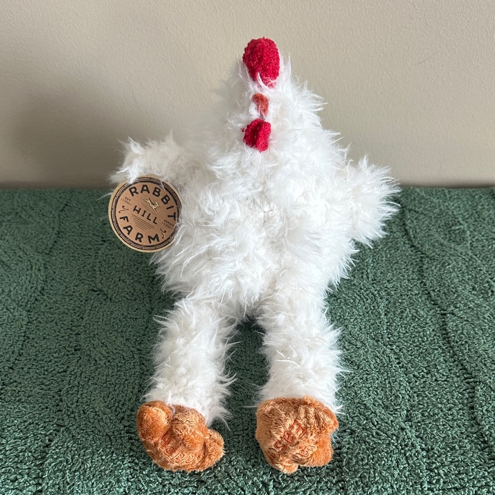 Rabbit Hill Farm Easter Chicken Faux Fur Adorable NEW!